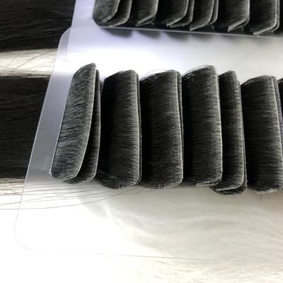 China New Invisible Curly Loop Tape In Hair Extensions Human Seamless Hand Tied PU Skin Weft Injected Tape In Invisible Tape Hair Extensions for sale