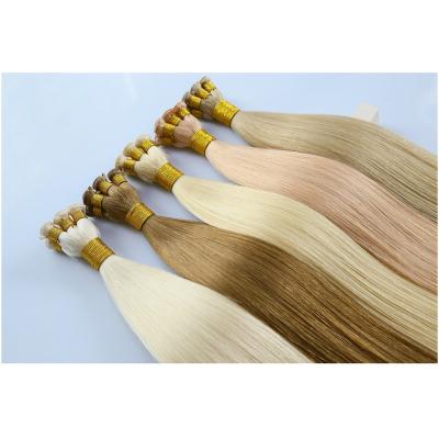 China Silky Straight Factory Direct Supplier Flat Invisible Wave Hair Extension Hand-tied Hair Weft Extensions for sale