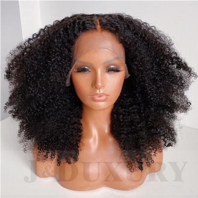 China Curly Curly Hair Full Lace Wigs For Women Color 13x6 Curly Afro Transparent Pre Plucked Natural Hd Lace Front Human Hair Lace Wigs for sale