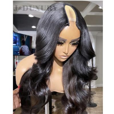 China Natural Body Wave Super Wave Brazilian Hair u part wigs for women cheap hair u part wigs of color for sale