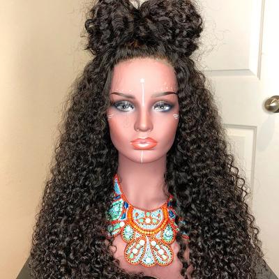 China Hd Natural Cheap Swiss Hairline Hairline Pre Plucked Hair Frontal Wigs For Color Women Water Wave Wig 5x5 Full Lace Closure Lace Wig for sale