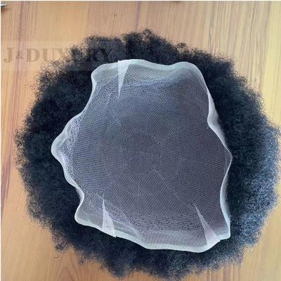 China Top Grade Curly French Lace Mens Curly Toupee Hairpiece Hair Wigs For Men Afro Toupee 8x11 Full Lace Wig Toupee Hair Men for sale