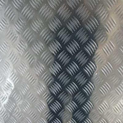 China Decorations China Manufacturer Wholesale 5 Bars Diamond Checkered Embossed Aluminum Sheet for sale