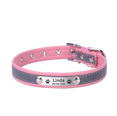 China Thoughtful Print Manufacturer Customized Engraved Thoughtful Pet Collar for sale