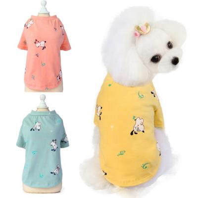 China Viable Hot Sale Dog Clothes Spring And Summer Pure Cotton Pet T-Shirt for sale