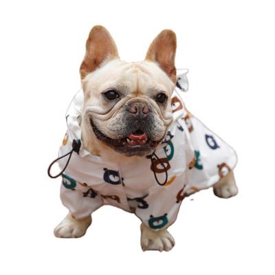 China Wholesale Sustainable Bear Outdoor Style Lovely Wear Dog Raincoat for sale