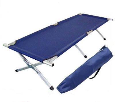 China PP Folding Camping Bed Recreational Frame Folding Bed Chair Beach Chair Strong Adjustable Outdoor Portable Military High Quality Strong Plastic Sunshade for sale