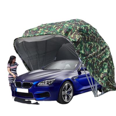 China Modern Portable Windproof Garage Canopy Car Awning Canopy Sun Proof Car Canopy Full Car Cover Parking Garage for sale