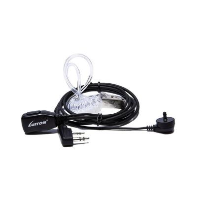 China Compatible For Kenwood Baofeng Walkie Talkie Headset 2 Pin Clear Tube Two Way Radio Microphone Earphone for sale