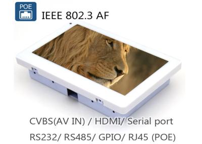 China 7 Inch IEEE802.3af POE Touch Panel PC With RJ45 RS485 RS232 Camera for sale