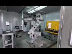 Polishing deburring grinding robot integration solution with tools for metal plastic casting parts