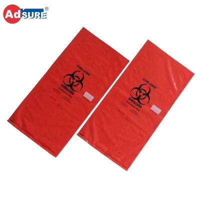 China Ziplock / Self Adhesive Seal / Cure Seal Polypropylene Custom Disposable Autoclave Bags For Medical Bio Hazardous Waste for sale