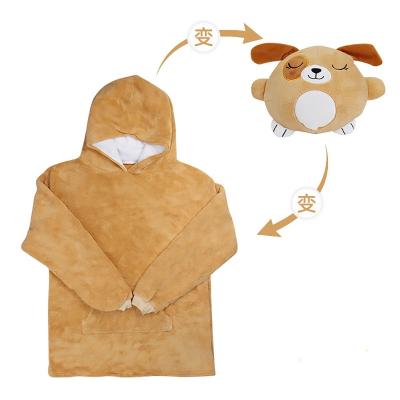 China Anti-Wrinkle Pets Hoodie In-1, Plush Animal Hoodie Plush Sweatshirt 2 Animal Toys Turn Into Oversized Hoodie for sale