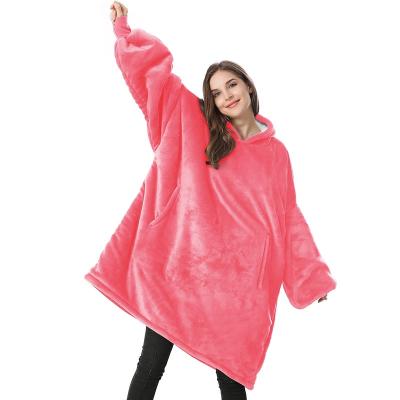 China Winter Anti-pilling Sweatshirt Wearable Covering Adults Warm Oversized Hoodie Blanket Cover Up Hoodie for sale