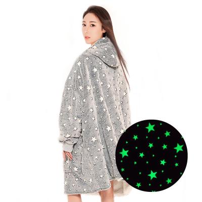 China Anti-wrinkle glow in the dark oversized hoodie cover can use Sherpa cover for sale