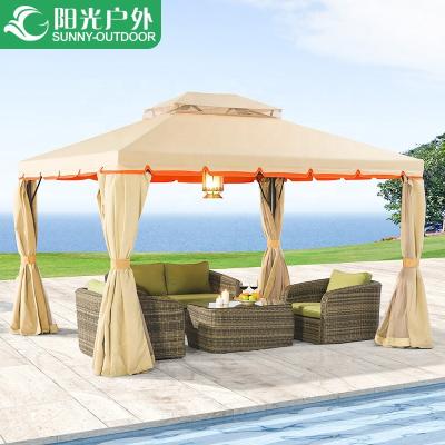 China Patio\Garden\Cottage\Yard\Outdoor Garden Manufacturers Aluminum 3x3 Beach Gazebo Wedding Gazebos For Sale for sale