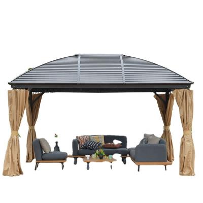 China High Quality Water Proof Aluminum Gazebo Hardtop Canopy Outdoor Durable Gazebo Tent 3*4m for sale