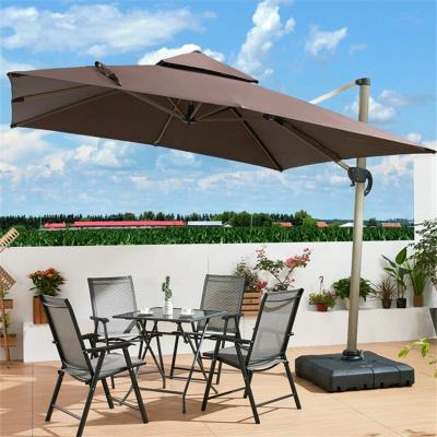 China Sun Wind Rain Make 3x3M High Quality Goldfish Aluminum Sunshade Umbrella Heavy Duty Outdoor Cantilever Patio Umbrella for sale