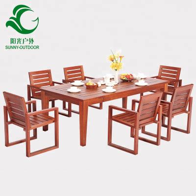 China Best Selling Modern Design Dining Table &Chair, Garden Teak Wood Furniture for sale