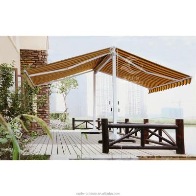 China Acrylic Patio Furniture Used Double Window Awning Retractable Awning for sale