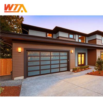 China Strong High Quality Modern Fashion Tempered Glass Garage Door High End Waterproof for sale