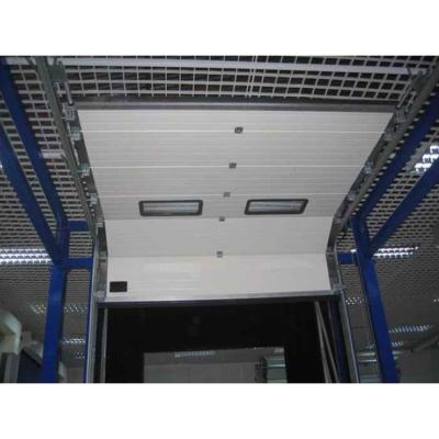 China China Manufacturer High Quality Insulated Windproof PU Foam Inside Steel Sectional Industrial Door for sale