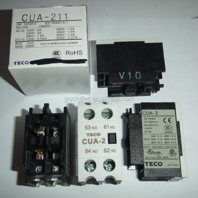 China CUA-2 teco original auxiliary contactor ac auxiliary contactor teco auxiliary contact CUA-2 for sale