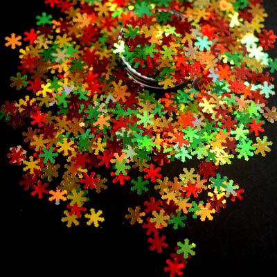 China Glitter Nail Art Decoration New 100g/bag Mix Shiny Nail Glitter Mix Colors Snowflake Star Butterfly Glitter Christmas Nail for sale