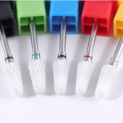 China Nail Drill Bit Nail Drill Bit For Ceramic Nail Accessory Art Equipment Tools Electric Drill Manicure Machine Milling Cutter Nail Files for sale