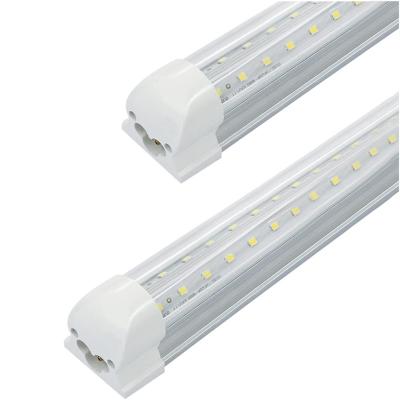 China Office warehouse 4FT super bright led tube v shape double led chips T8 integrated tube light fixture for office for sale