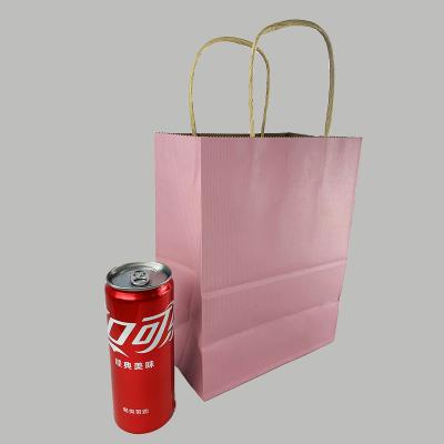 China Recycled Materials For Packaging Milk Bwaterproofaway Tea Bags Carry Hand Bagshomeh Red Paper Logo Paper Clothing Net INS Packing Gift Hand Wrapping for sale