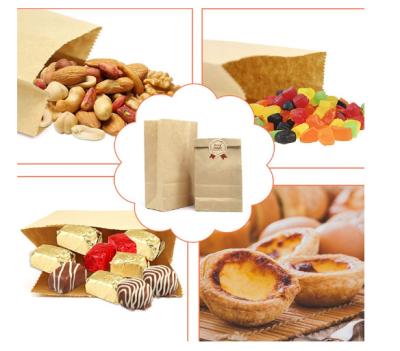 China Various Convenient Promotional Goods Using Custom Paper Lunch Bread Brown Candy Bags for sale