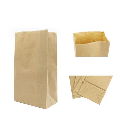 China Professional Manufacture Convenient Kraft Bread Greaseproof Food Take Out Convenient Paper Bag China Food Snacks Coated Paper Packaging for sale