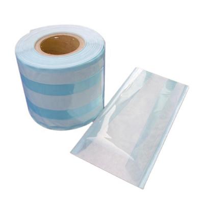 China Internal And Extermal Indicators Dental Supplies Packaging Medical Grade Heat Sealing Sterilization Roll Gusseted Pouch for sale