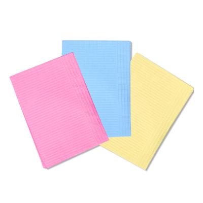 China Waterproof Paper + Polyurethane Material Dental Bibs Dentist Bibs For Patients for sale