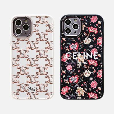 China Soft Case For iPhone 13 12 pro Max Case Beautiful Flowers Mini 11 7 8plus XR X XS Se Anti-fall Silicone Soft Phone Cover for sale