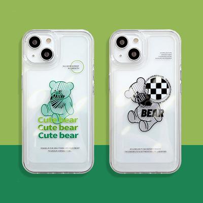 China Vulnerable Space Bear Tide Mark Case For iphone 13 12 11 pro XR Max X XS 7 8 Plus Cute Cover for sale