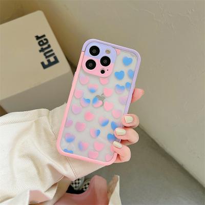 China Soft Phone Case For iphone 13 12 11 pro XR Max X XS 7 8 Plus Cute Love Silicone Cover for sale