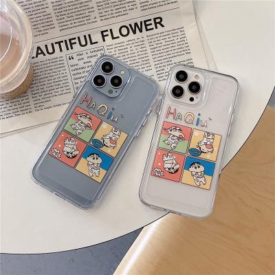 China Funny Soft Cartoon Transparent Hard Case For iphone 13 12 11 pro XR Max X XS 7 8 Plus Cute Cover Device for sale