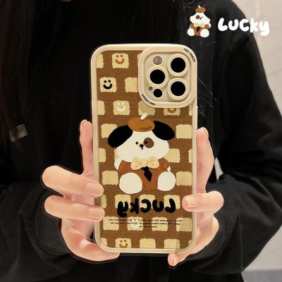 China Retro Cartoon Dog Soft Case For iphone 13 12 11 pro XR Max X XS 7 8 Plus Cute Cheap Cover for sale