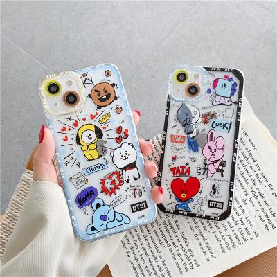 China Cartoon Couple Soft Case For iphone 13 12 11 Pro Max XR X XS 7 8 Plus Cute Cheap Cover for sale