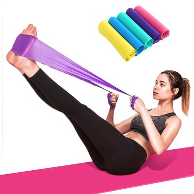 China Custom Resistance Band Exercise Band Yoga Stretch Band Theraband Latex Resistance Belt for sale