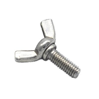 China JUNNAN DIN318 Wing Sizes All M4 M5 M6 M8 M12 SS304 SS316 Stainless Steel Butterfly Folding Wing Screws for sale