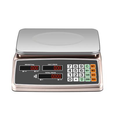 China Price Calculating Counting Scale Price Calculating Electronic Weighing Machine Double Screen Window Commercial Scale Digital for sale