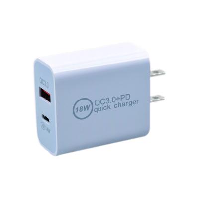 China 18wPD QC3.0 USB Mobile Phone Charger Fast Charging EU USA Plug For Mobile Phone Adapte for sale