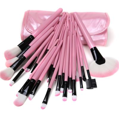 China Wooden Smudge Brush Smudge Brush 32pcs Set Brush 32 Pcs Piece Make Up Makeup Brush With PU Bag for sale