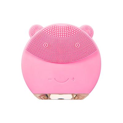 China USB Rechargeable mini silicone DEEP CLEANSING Ultrasonic Facial Massager Sonic Cleaner Beauty Massager Brush for sale