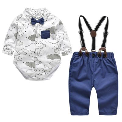 China New Style Wholesale Baby Boy's Overalls Long Sleeve Shirt Pant Long Sleeve Clothes Winter Romper for sale