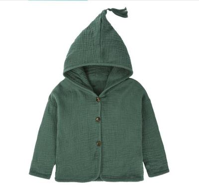 China Kids Anti-Shrink Jacket Kids Fashion Cotton And Canvas Spring Hooded Clothes for sale