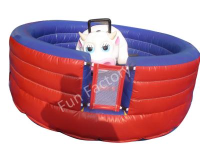 China 0.55 mm / 15OZ PVC Tarpaulin Inflatable Mechanical Bull Games For Adults for sale